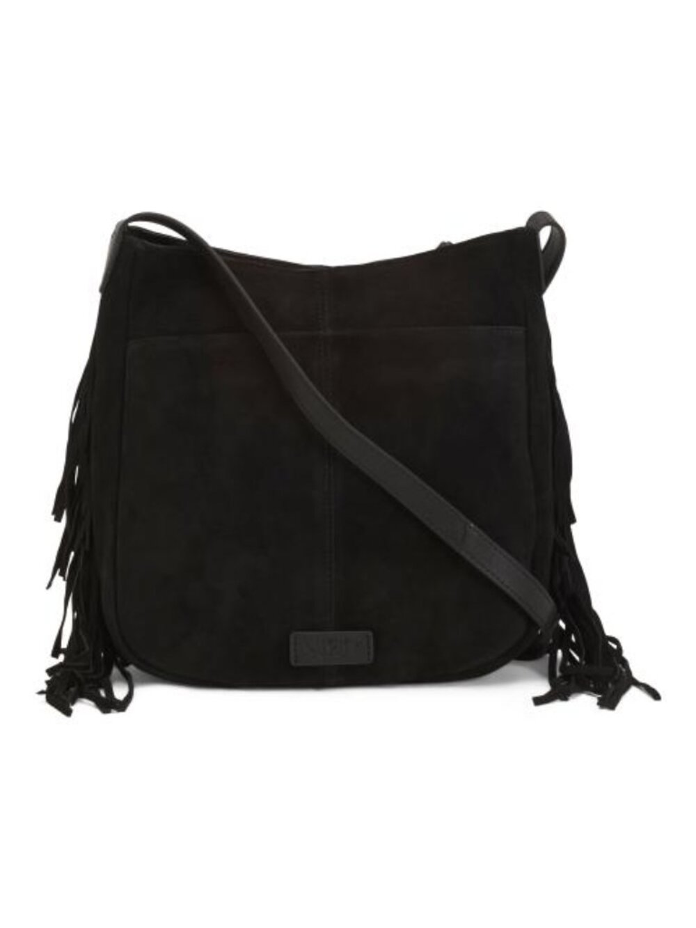 LUCKY BRAND Suede Nyra Fringe Crossbody